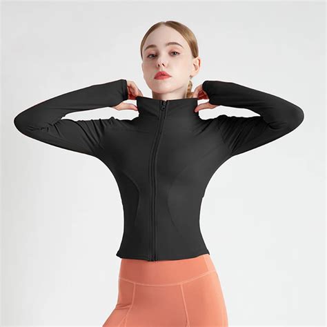 Chaqueta De Yoga De Manga Larga Para Mujer Traje Ajustado De Secado R