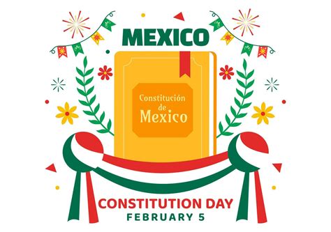 Dia De La Constitucion Vector Illustration Translation Happy