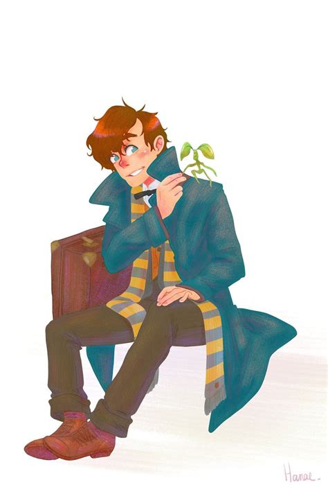 Newt Scamander Bowtruckle Hanae Artnewt