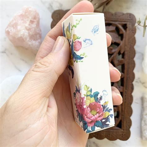 1x Floral Empty Lip Balm Tube Packaging Carton Box Lipstick Tube DIY