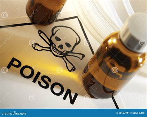 Poison Bottles - Poison Symbol Stock Photo - Image of bottle ...