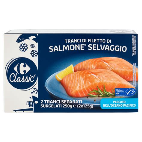 Carrefour Classic Tranci Di Filetto Di Salmone Selvaggio Surgelati X