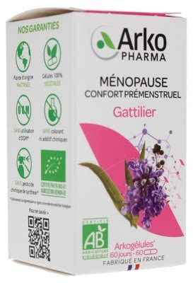 Arkopharma Arkogélules Gattilier Bio 60 Gélules