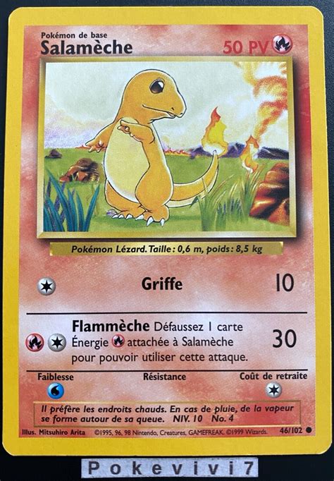 Carte Pokemon Salameche Commune Set De Base Wizards Fr Ebay