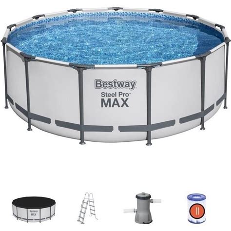 Kit Piscine Hors Sol Tubulaire Bestway Steel Pro Max X Cm