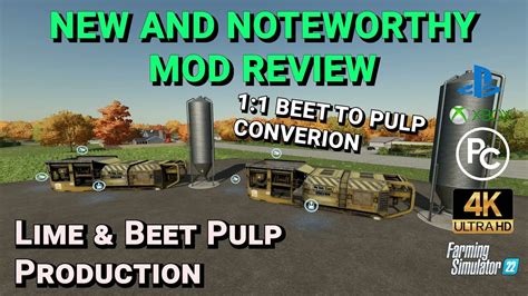 Lime And Beet Pulp Production Mod Review Farming Simulator 22 Youtube