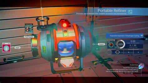 No Man S Sky Making 50 Units Of Di Hydrogen From 30 Units Of Di