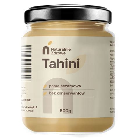 TAHINI PASTA SEZAMOWA 500 G 8209856004 Allegro Pl