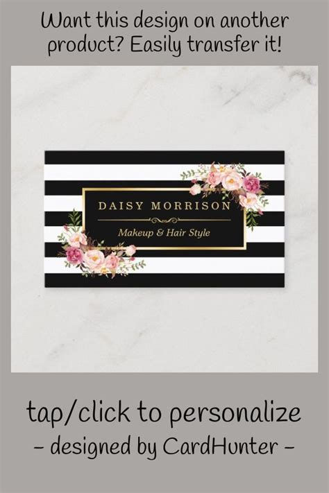 Makeup Artist Beauty Salon Gold Vintage Floral Business Card Zazzle