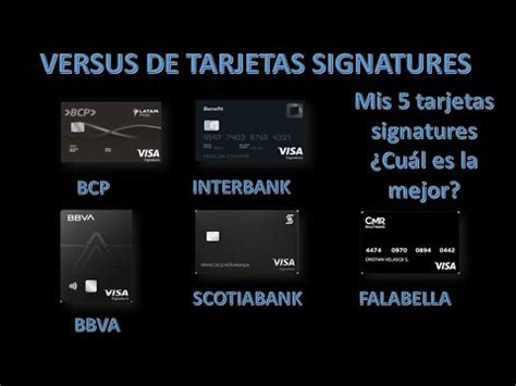 Mejores tarjeta de crédito SIGNATURE 2023 cuál es la mejor YouTube