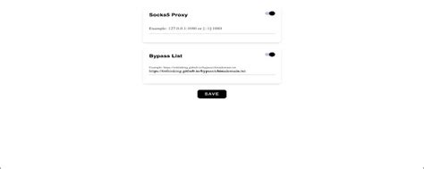 Socks5 Configurator - Chrome Extension for Setting Proxy