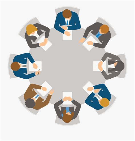 Round Table Meeting Png , Free Transparent Clipart - ClipartKey