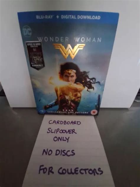 Wonder Woman Blu Ray Gal Gadot Slipcover Only No Discs Eur