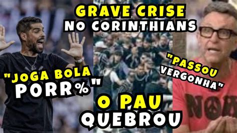 TÉCNICO DO CORINTHIANS AMEAÇA GRAVÍSSIMA ENVOLVENDO OS JOGADORES NETO