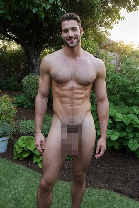 NSFW Ai Generated Full Frontal Naked Muscular Man Photo Poster No Etsy Australia
