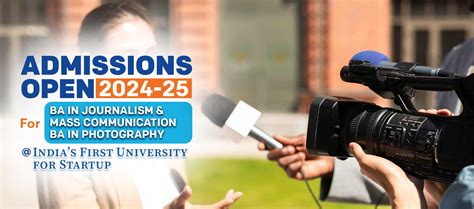 Bachelor Of Arts In Journalism And Mass Communication Admissions Open At