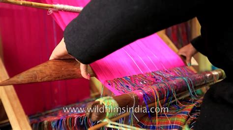 Carpet And Shawl Weaving On A Bhutanese Loom Youtube