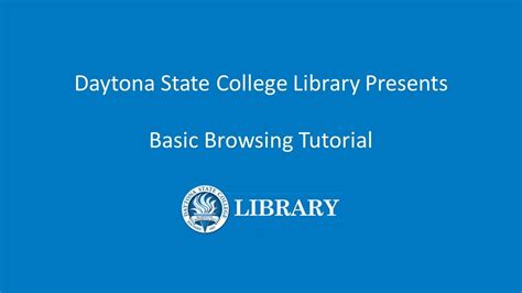 Basic Searching Dsc Library Catalog Tutorial Youtube