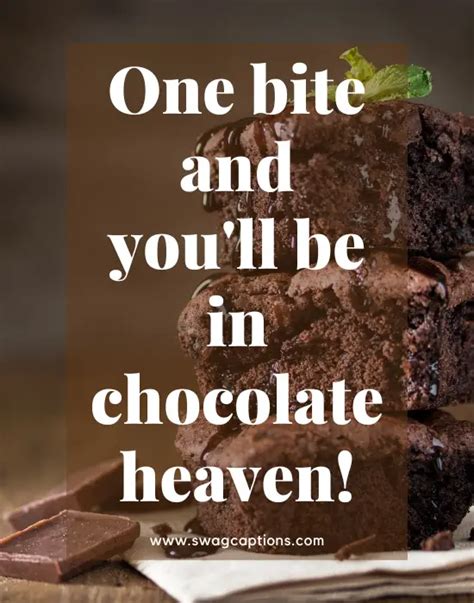 Brownie Captions And Quotes For Instagram Chocolate Dreams Chocolate