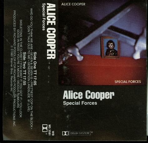 Alice Cooper Special Forces 1981 Cassette Discogs