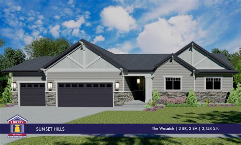 Liberty Homes Wasatch Floor Plan Rambler Style Home House Paint