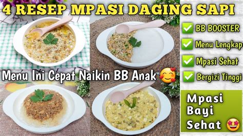 Resep Mpasi Daging Sapi Bb Booster Mpasi Penambah Berat Badan