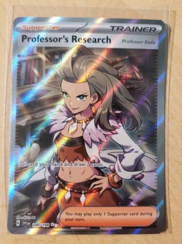 Professor S Research Full Art Ultra Rare Pokemon Scarlet