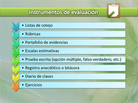 Instrumentos De Evaluacion Instrumentos De Evaluacion Evaluacion Instrumentos De Evaluacion