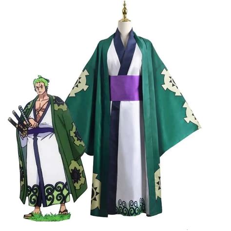 Tokyo Revengers Anime Roronoa Zoro Cosplay Costume Wano Kuni Country