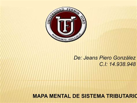 Jeans Piero Gonzalez Mapa Mental De Sistema Tributario PPT