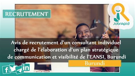 Avis de recrutement dun consultant individuel chargé de lélaboration