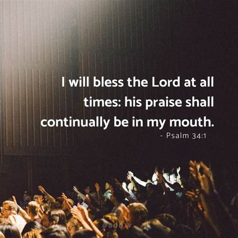 I Will Bless The Lord At All Times His Praise Shall Continually Be In