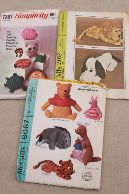 1960 Winnie The Pooh Sewing Pattern Raymondemil