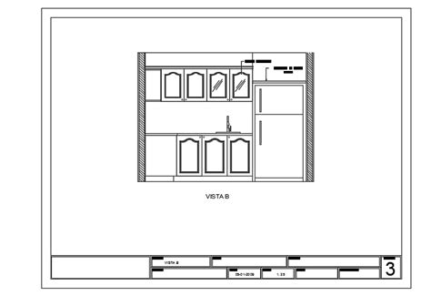 The Right Side Cut Section View Of The 3700x3000mm Kitchen AutoCAD