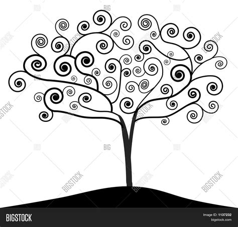 Art Nouveau Tree Image & Photo | Bigstock