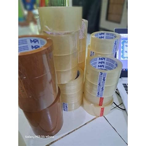 Jual Lakban Isolasi Bening Coklat 2 Inch 48 Mm 100 Yard Shopee