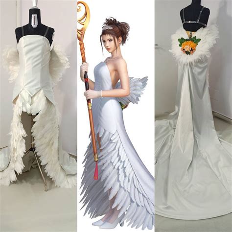 Yuna Wedding Dress Final Fantasy Cosplay Costume Adult Etsy