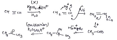 Identify X Y And Z Reagents In The Given Sequence Of Reaction