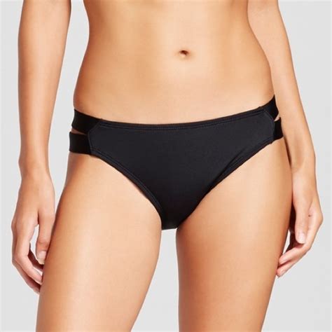 Wassino Swim Womens Double Strap Hipster Bikini Bottom Size S