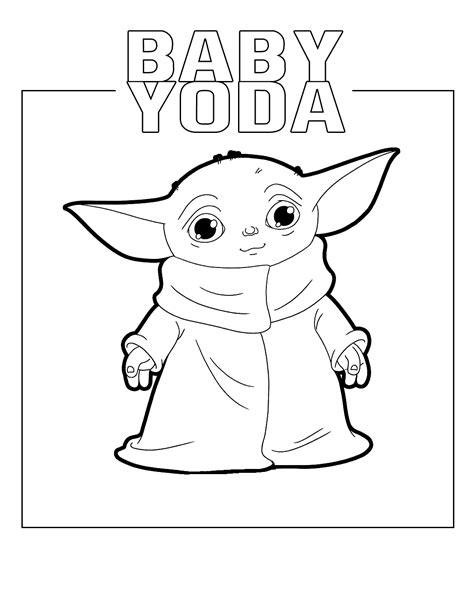 Baby Yoda Coloring Pages – Printable Coloring Pages