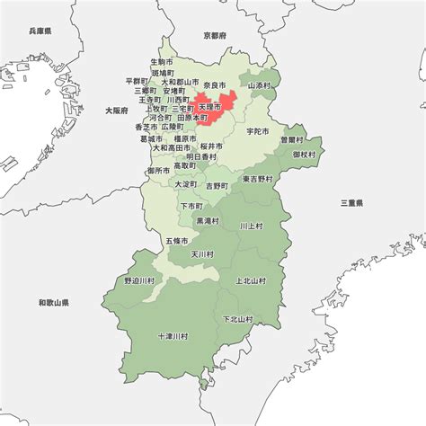 奈良県天理市の地図 Map It マップ・イット