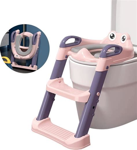 WC TOILETTES Rose Siège Toilette Enfant avec échelle Réducteur de WC