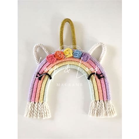 Jual Unicorn Rainbow Wall Hanging Gantungan Dinding Hiasan Kamar Anak