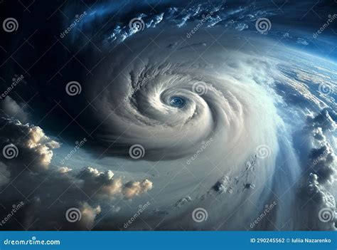 Tornado Seen from Space. AI Generated Stock Photo - Image of ...