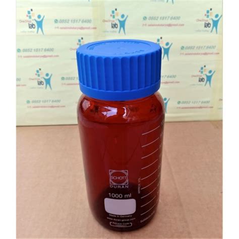 Jual Duran Laboratory Bottle Amber Ml Wide Gls Botol Lab Mulut