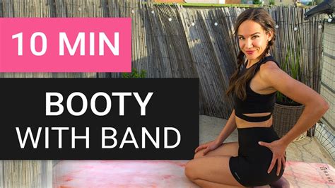 Min Booty Workout With Elastic Band No Squats Knee Friendly