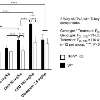 Comparison Of The Effects Of CBD In TRPV1 KO And WT Mice In The Maximal