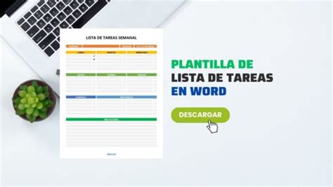 Plantilla De Lista De Tareas Semanal En Word Gratis Didocu