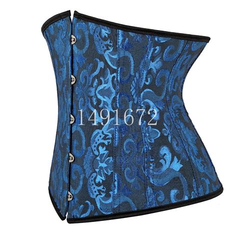 Uaang Corset Underbust Bustier Sexy Waist Cincher Vintage Corselet Top