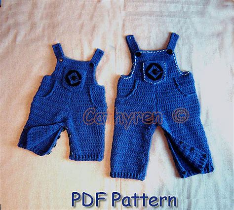 Ravelry: Minion Overalls with Dr Glu Lab Logo pattern by Cathy Ren